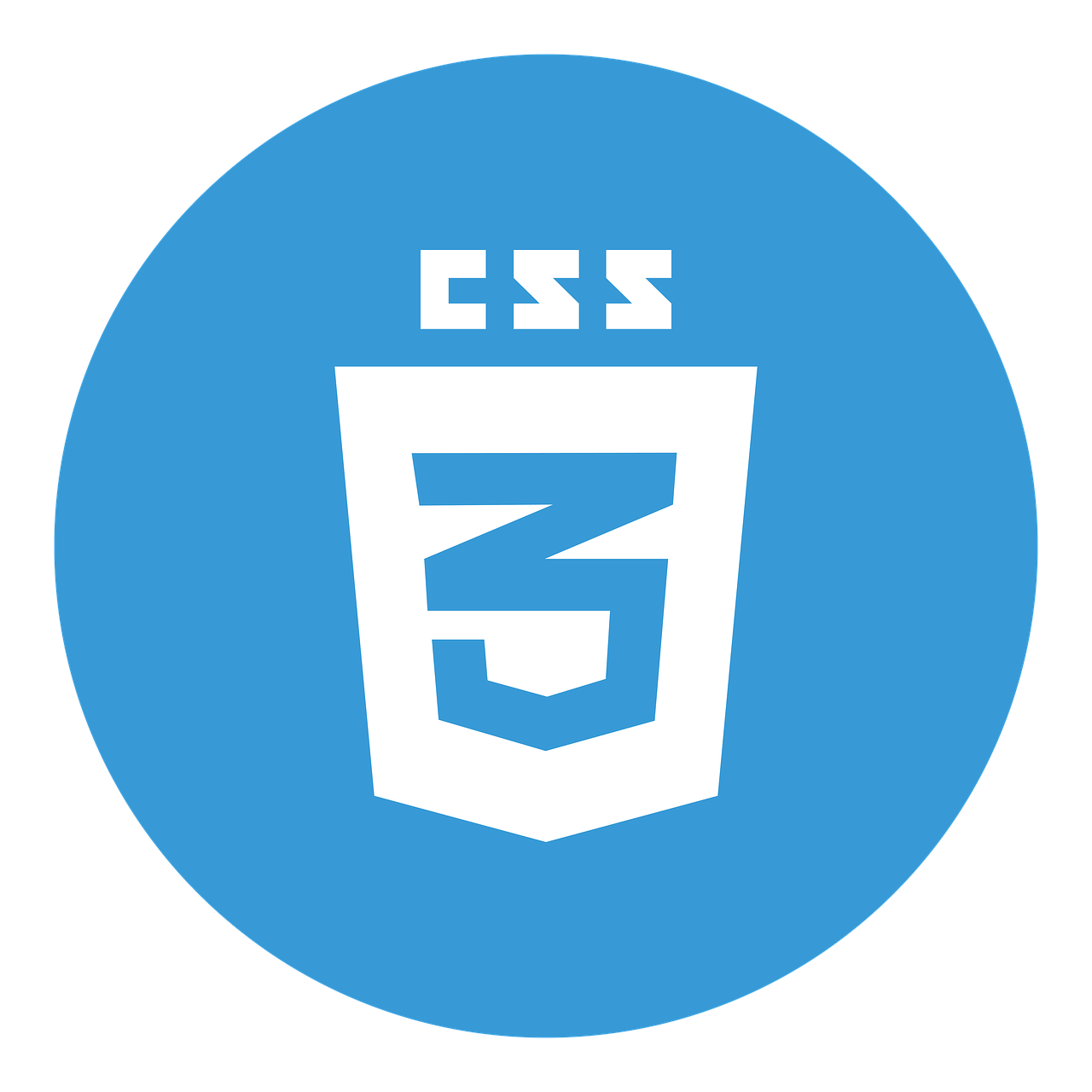 An icon depicting Cascading Style Sheets 3 technology
