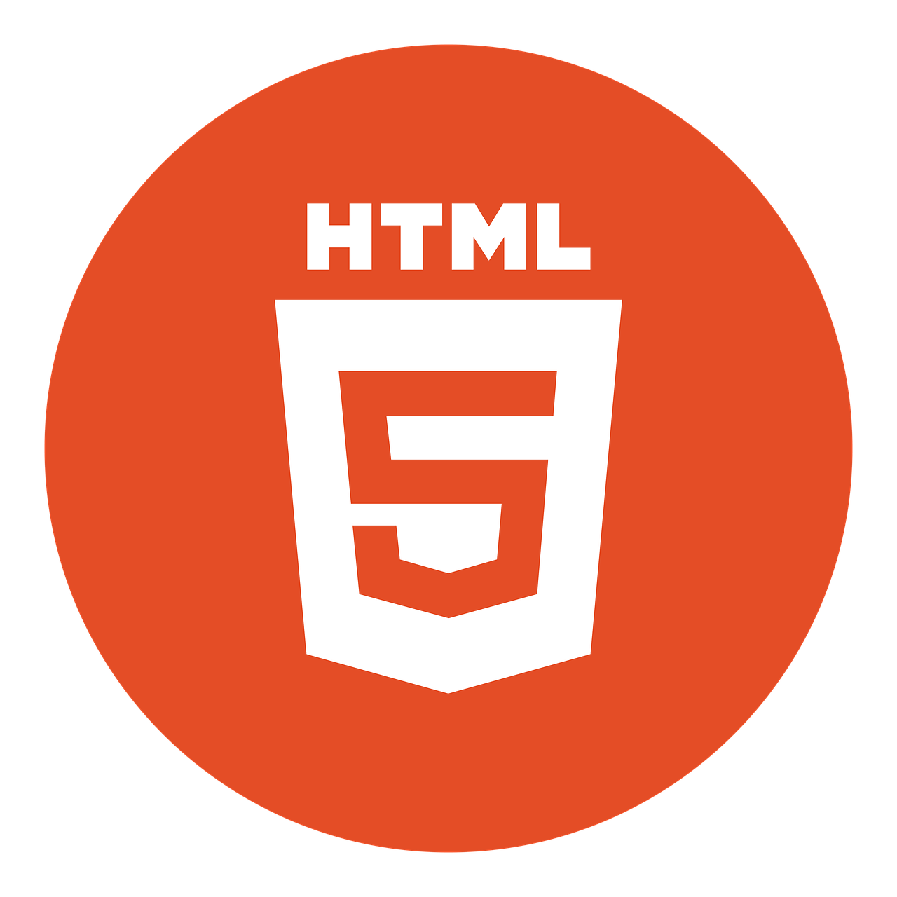 An icon depicting Hypertext Markup language 5