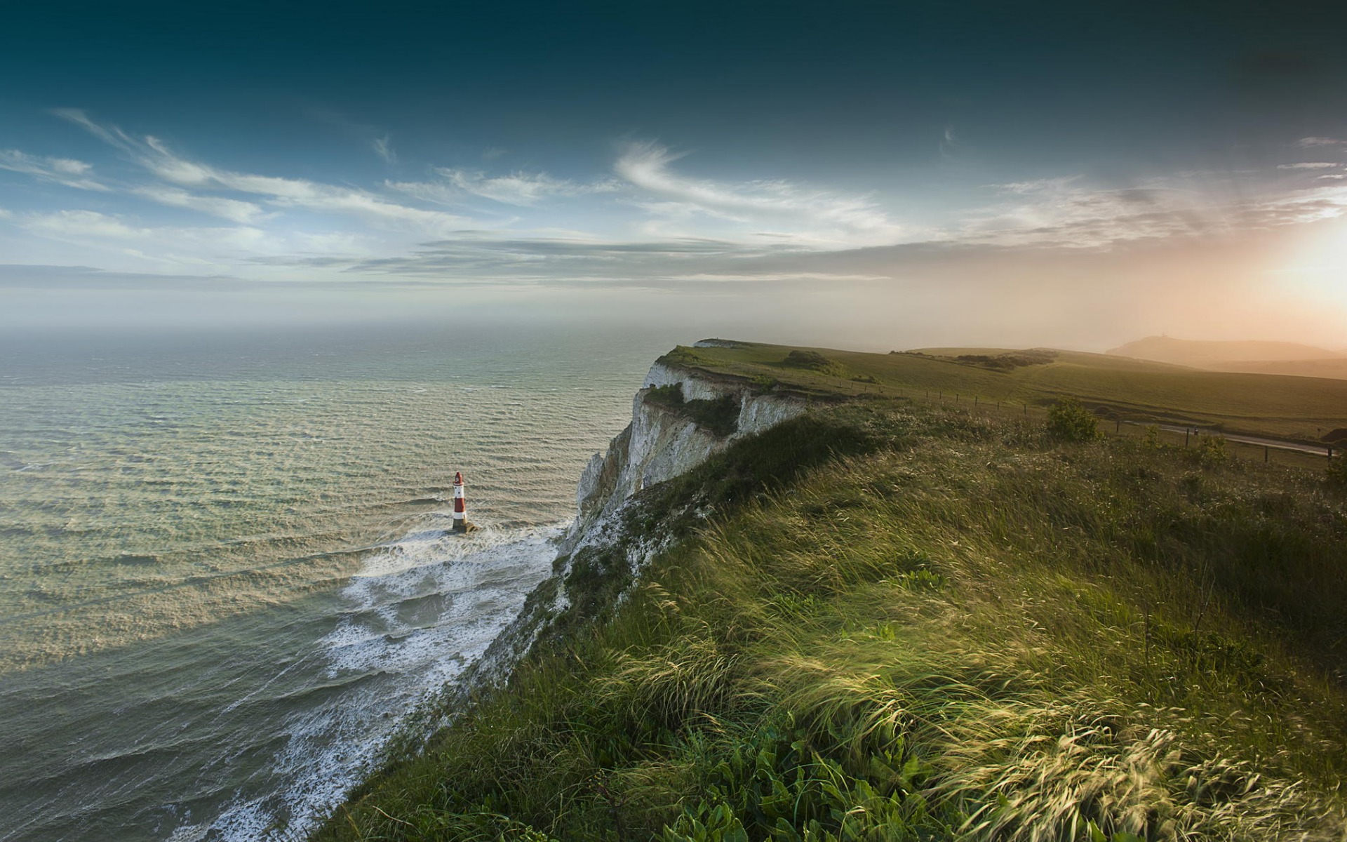 A high hill beside a see shore.